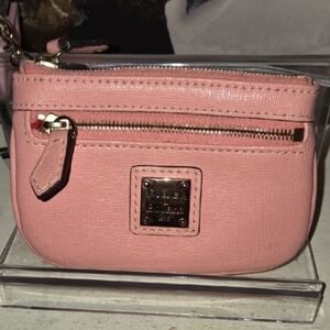 EUC Dooney & Bourke Key/Card Holder - Pink